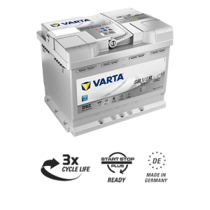 AKUMULATOR AGM 12V 60AH 680A DESNO+ VARTA SILVER