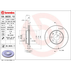 DISK P.V. 240X20 CORSA-C  .BR