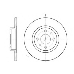 DISK PREDNJI 257x12 mm PUNTO 1.2 16v ROADHOUSE