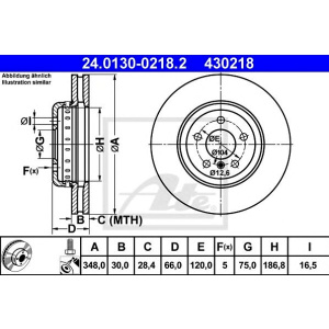 DISK PREDNJI BMW F10 F11 520-530 ATE