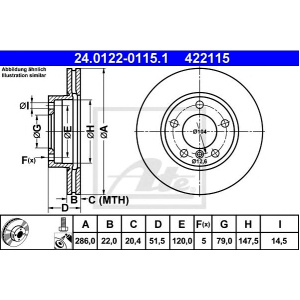 DISK PREDNJI BMW E36 - E46 ATE