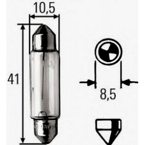 SIJALICA SULFIDNA 12V-18W  41mm  (postolje: SV8.5-8)  HELLA