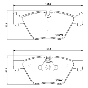 PLOČICE PREDNJE BMW 2.0-3.0i E90-E91-E92-E93 -2011 TEXTAR
