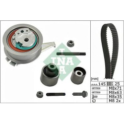 ZUPČASTI KAIŠ 1.6-2.0tdi VW 2012-2021 SET SA ŠPANERIMA 145 ZUBA INA