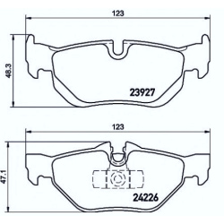 PLOČICE ZADNJE BMW E90-E91 318d TEXTAR