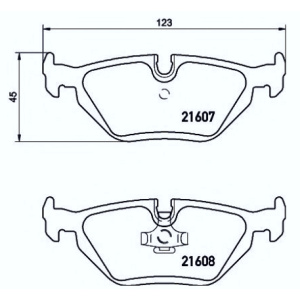 PLOČICE ZADNJE BMW E36 E46 -2005 TEXTAR