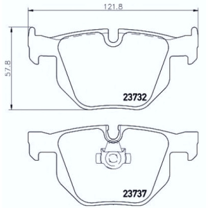PLOČICE ZADNJE BMW E60 2.0-3.0 TEXTAR