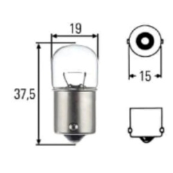 SIJALICA 12V-10W  R10W (postolje: BA15s) HELLA
