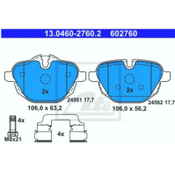 PLOČICE ZADNJE BMW F10-F12 M5-M6 ATE