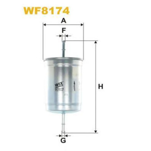 FILTER GORIVA VOLVO S40-S80 1.8-2.4i 1995-2010 WIX 30817997