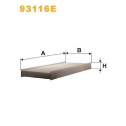 FILTER KABINE MANN E2000 1990- WIX