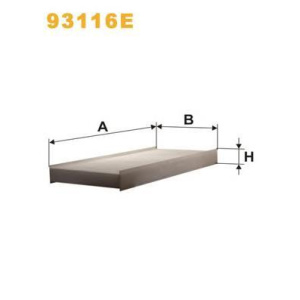 FILTER KABINE MANN E2000 1990- WIX