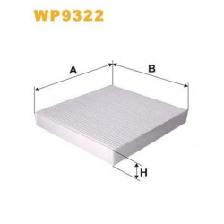 FILTER VAZDUHA KABINE MITSUBISHI OUTLANDER, PEZO 4007, PEZO 4008 2007- WIX