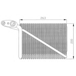 HLADNJAK KLIME U KABINI EVAPORATOR PASAT - SUPERB -2008 NRF