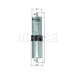 FILTER GORIVA BMW E46 1.8d-3.0d 2003-2006 MAHLE