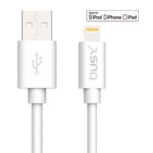 BUSY MFI USB PVC CABLE iPhone PROTOK PUNJENJA 2,4A 1m