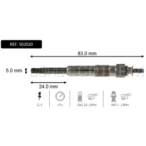 GREJAČ MOTORA PEZO-CITROEN MOTOR 1.9d-td DW8 1996-2006 BORG