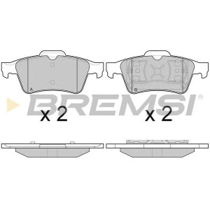PLOČICE ZADNJE RENO LAGUNA 2 - MEGAN - FOKUS - MAZDA 3 2001-2010 BREMSI