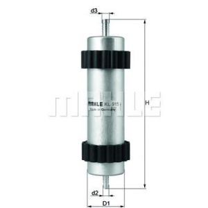 FILTER NAFTE AUDI A6 2.0-3.0 TDI 2010- MAHLE