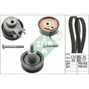 ZUPČASTI KAIŠ SET 130 ZUBA 1.4 GOLF 4 INA