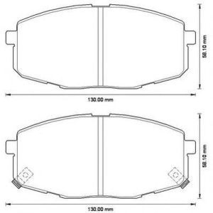 PLOČICE PREDNJE HYUNDAI i30  2007-2012 JURID