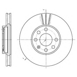 DISK PREDNJI 256x24mm ASTRA-G 4 rupe ROADHOUSE