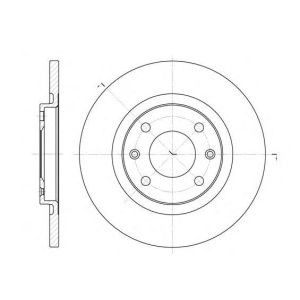 DISK PREDNJI 266x13 mm PARTNER - CITROEN C3 1.4 ROADHOUSE