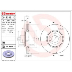 DISK PREDNJI 300x26 CRUZ - ASTRA J BREMBO