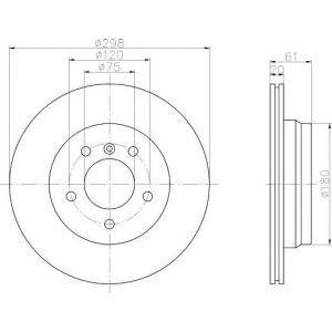 DISK ZADNJI BMW E39 530d TEXTAR