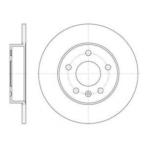 Disk zadnji 264x10 mm Astra G 5 rupa  RoadHouse