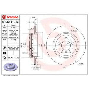 DISK ZADNJI BMW F10 - F12 M5-M6 -2017 BREMBO