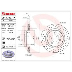 DISK ZADNJI VENTILIRAJUĆI BMW E46 -2005 BREMBO BUŠENI