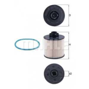 FILTER GORIVA (SA PIPKOM) PEZO-CITROEN 1.6 blue hdi 2012- MAHLE