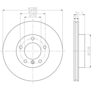 DISK PREDNJI BMW E36 - E46 TEXTAR