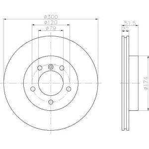 DISK PREDNJI BMW E46 325i -2005 TEXTAR