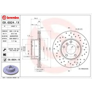 DISK PREDNJI BMW E39 BREMBO BUŠEN