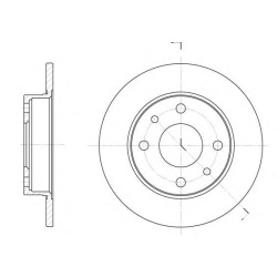 DISK PREDNJI 240x11mm FIAT PANDA - PUNTO - 500 REMSA