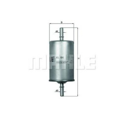 FILTER GORIVA 1.0i-2.0i VW-OPEL 1988-2009 MAHLE