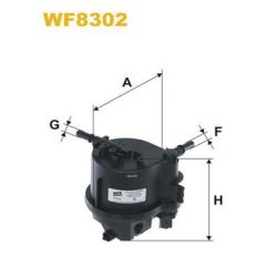 FILTER GORIVA NAFTE FORD PEZO CITROEN 1.4 hdi 2005-2015 WIX