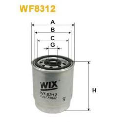 FILTER NAFTE VOLVO 2.4 D5 2001- WIX