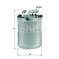 FILTER NAFTE POLO-FABIA 1.4tdi 2010-2022 MAHLE