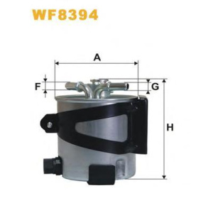 FILTER NAFTE RENAULT 1.5-2.0 DCI 2005-2010 BEZ SENZORA ZA VODU METALNI WIX