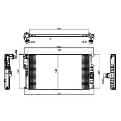 HLADNJAK VODE BMW 1-2-3 2012- NRF
