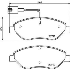 PLOČICE PREDNJE FIAT STILO-MITO BREMBO