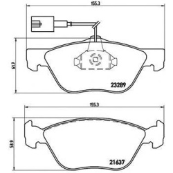 PLOČICE PREDNJE ALFA 146-147-156 2kabla -2010 BREMBO