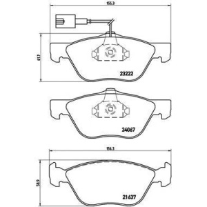 PLOČICE PREDNJE ALFA 147 1.9 jtd -2010 BREMBO