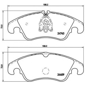 PLOČICE PREDNJE AUDI A4 - A5 FSI  2008-2018 BREMBO