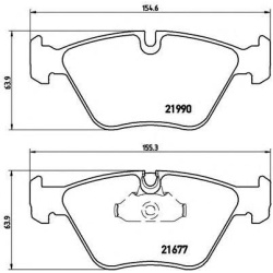 PLOČICE PREDNJE BMW E39 -2003 BREMBO