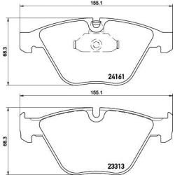 PLOČICE PREDNJE BMW E90-E91-E92-E84 -2012 TEXTAR