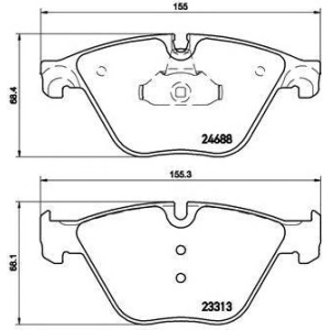 PLOČICE PREDNJE BMW F10-F11-F6-F12-F1-F2-F4 BREMBO